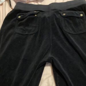velour black juicy coture pants